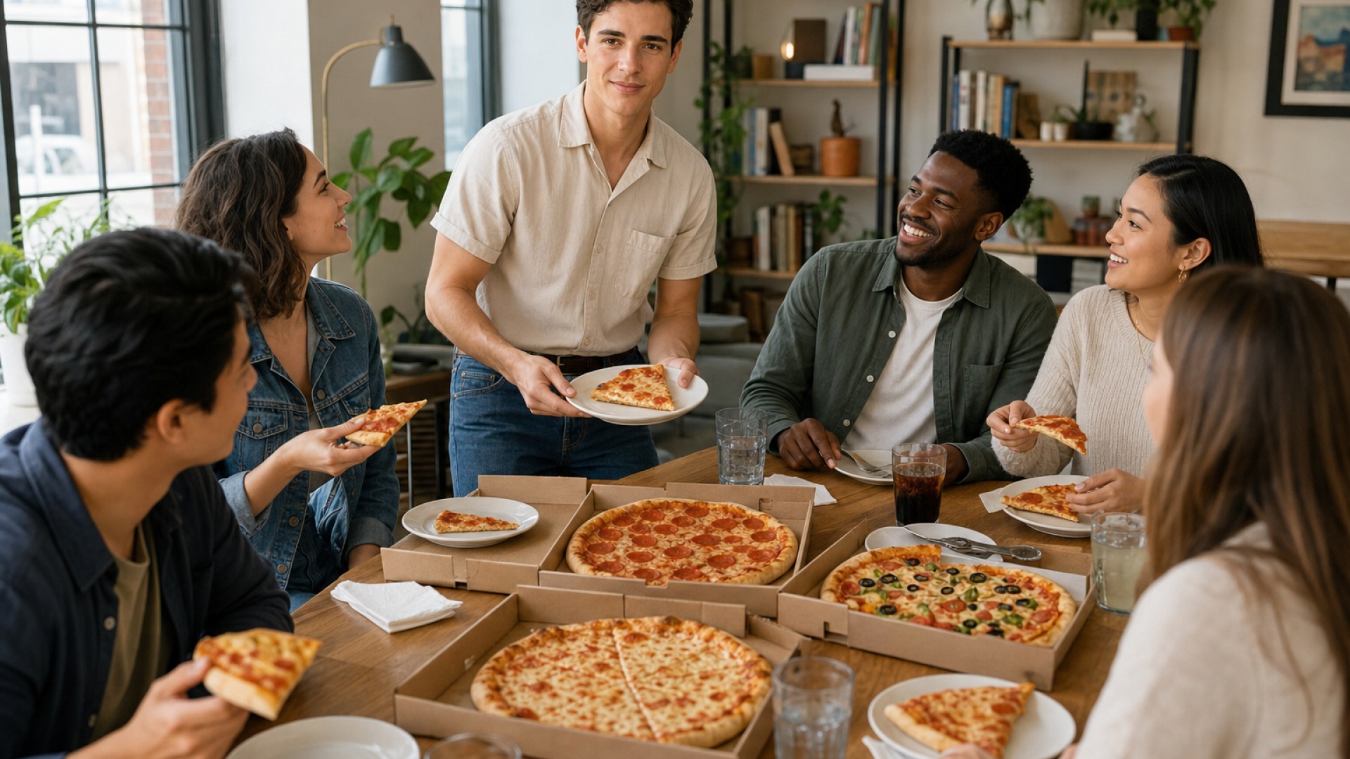 How Much Pizza Should I Order for a Family, Team, Party, or Office?