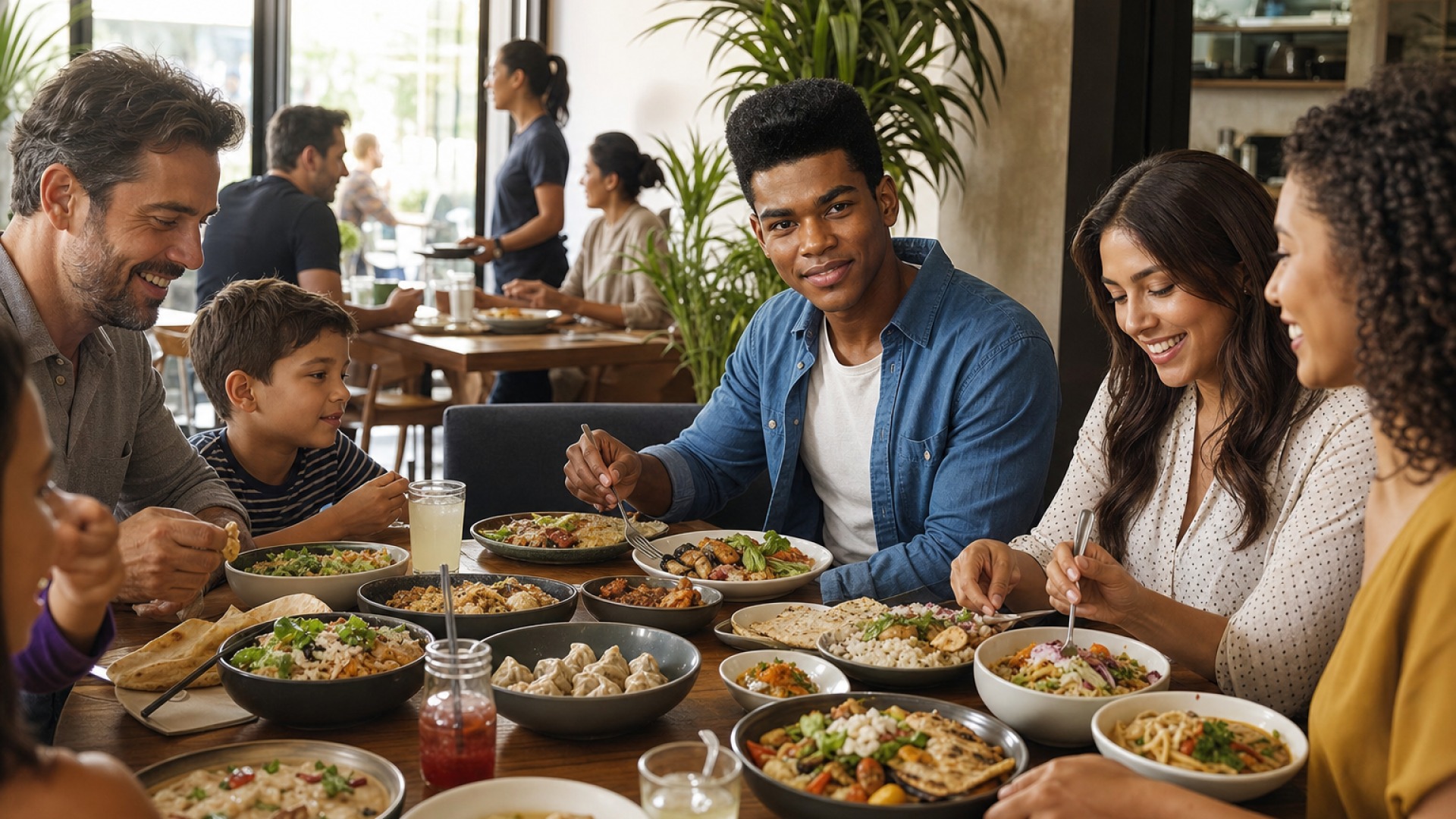 American, Italian, Mexican, Asian, and International Food